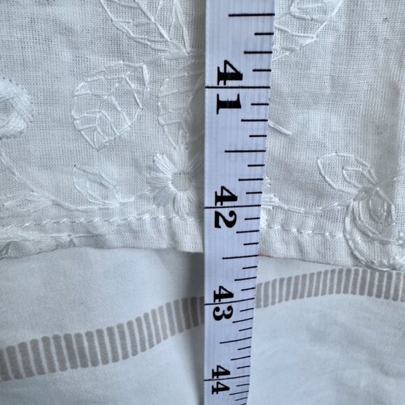 White Eyelet Prairie Peasant Summer Off Shoulder Midi Dress - Picture 14 of 14